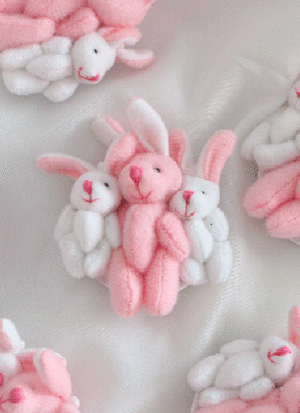 [hand-made] 토끼 친구들 그립톡