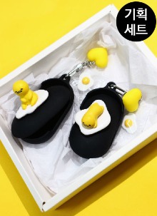 ♥기획특가♥ [기획SET] 계란후라이 갤럭시 버즈케이스 키링세트