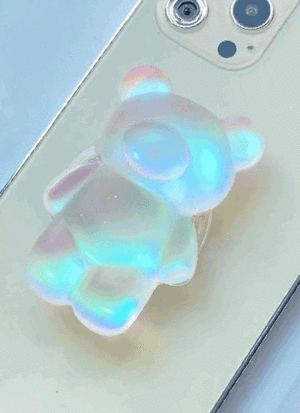 [무배]무광 레진 곰돌이 매트 스마트톡 그립톡